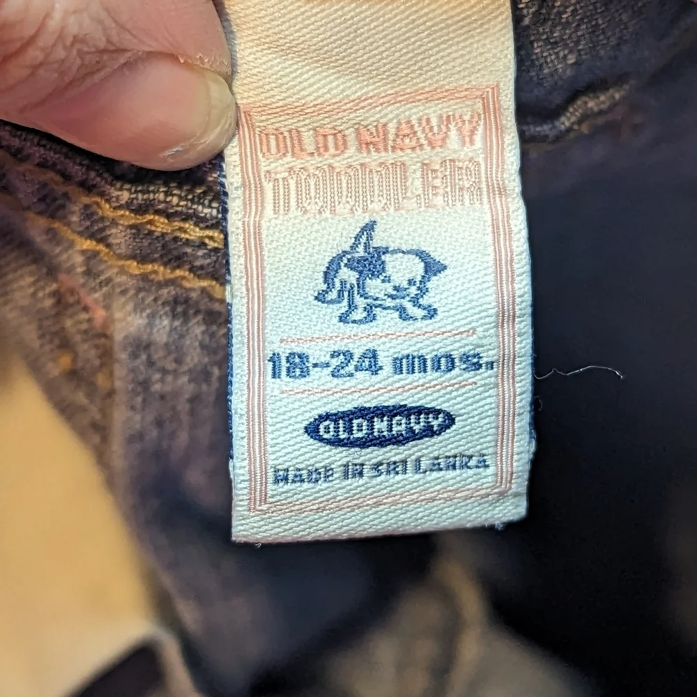 Old Navy Kids Blue Jeans with Snowman Design